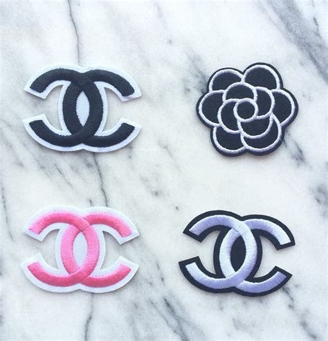 iron on chanel patches|chanel embroidered patches.